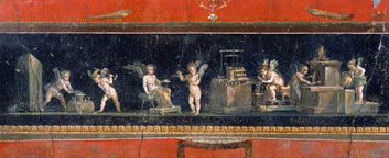 Pompeii: House of the Vetti Brothers: artisans cupids