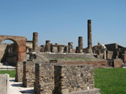 View of the Forum, focal centre of the town